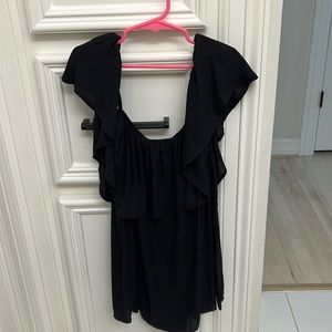 Lush black off the shoulder top